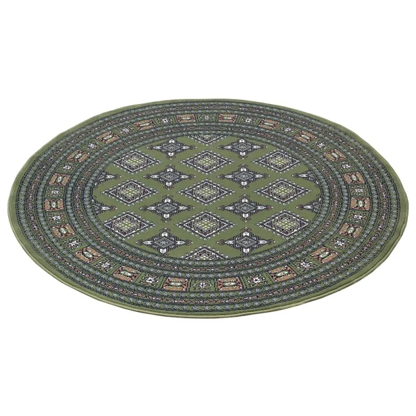 Nouristan Orientalischer Kurzflor Teppich Sao Grün 9