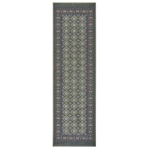 Nouristan Orientalischer Kurzflor Teppich Sao Grün 28