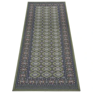 Nouristan Orientalischer Kurzflor Teppich Sao Grün 30