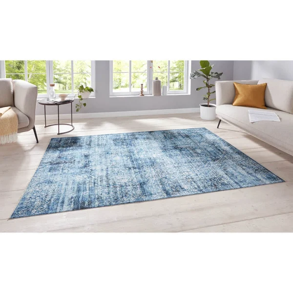 Nouristan Orientalischer Teppich Tabriz Bela Jeansblau 5