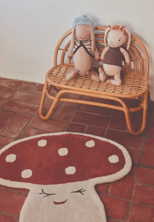 OYOY Teppich Malle Mushroom Rug In Red 3