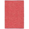 Pergamon Baumwolle Natur Kelim Teppich Easy Meliert In Rot 28