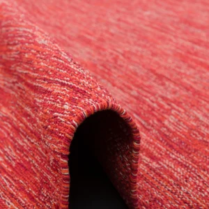 Pergamon Baumwolle Natur Kelim Teppich Easy Meliert In Rot 11