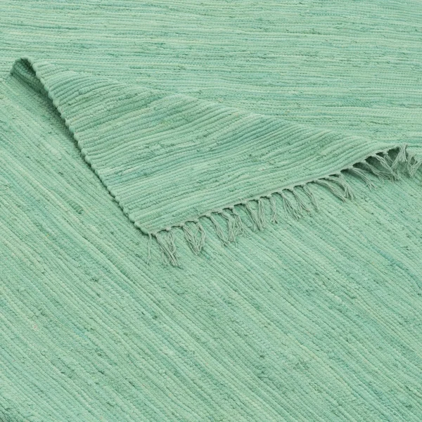 Pergamon Baumwolle Natur Teppich Läufer Jolly Cotton In Mint 3