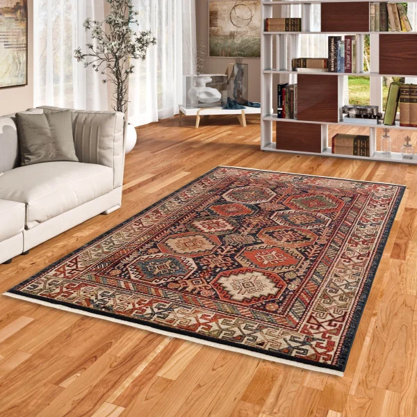 Pergamon Designer Teppich Nia Vintage Bordüre In Terracotta 6