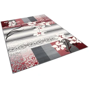 Pergamon Designer Teppich Samba Modern Blumen In Rot 9