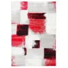 Pergamon Designer Teppich Tango Karo Rot Grau Verlauf In Rot 23