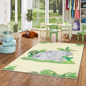 Pergamon Fellteppich Plush Kids Elefant In Bunt 15