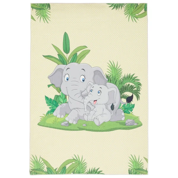 Pergamon Fellteppich Plush Kids Elefant In Bunt 1