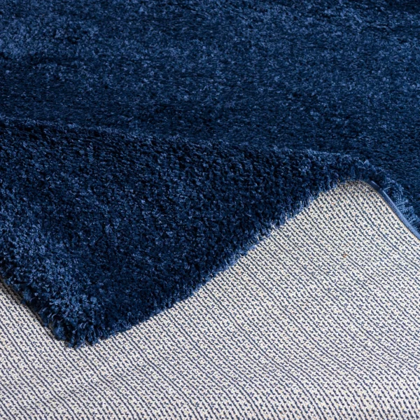 Pergamon Hochflor Langflor Shaggy Teppich Luxury In Denim Blau 5