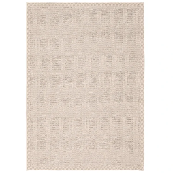 Pergamon In & Outdoor Teppich Flachgewebe Ottawa Bordüre In Beige 1