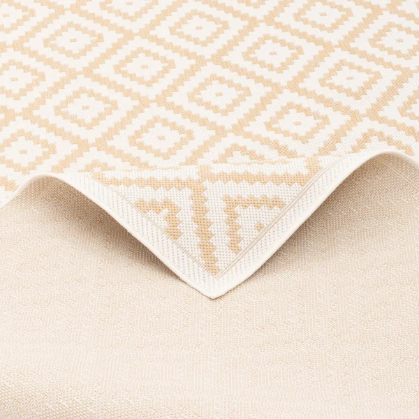 Pergamon In & Outdoor Teppich Valencia Fliesenoptik In Beige 5