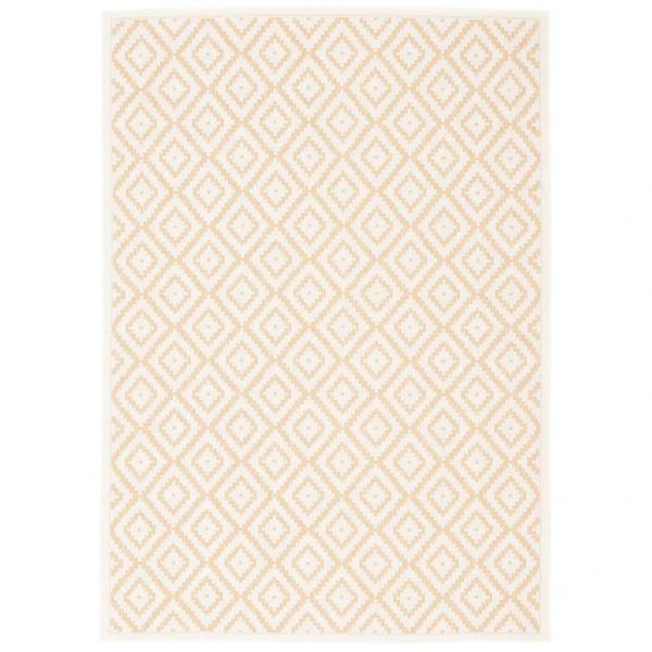 Pergamon In & Outdoor Teppich Valencia Fliesenoptik In Beige 1