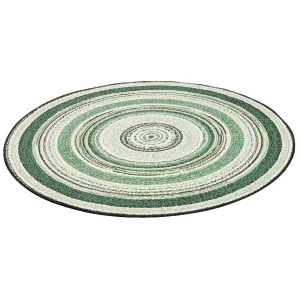 Pergamon In- Und Outdoor Teppich Carpetto Stripes Rund In Groen 9