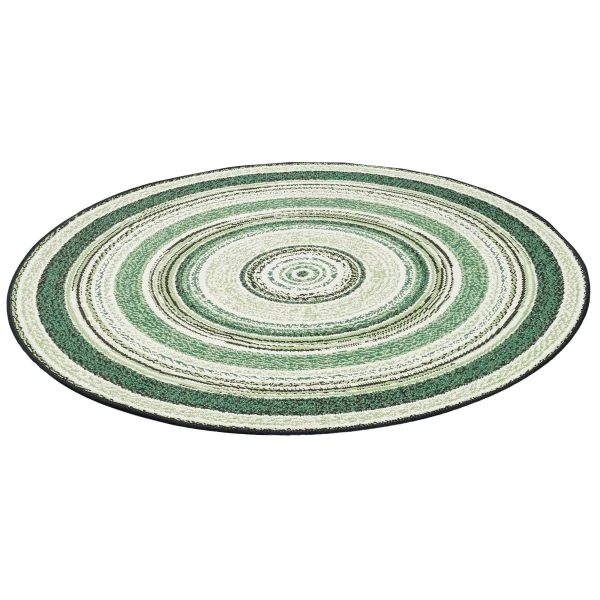 Pergamon In- Und Outdoor Teppich Carpetto Stripes Rund In Groen 3
