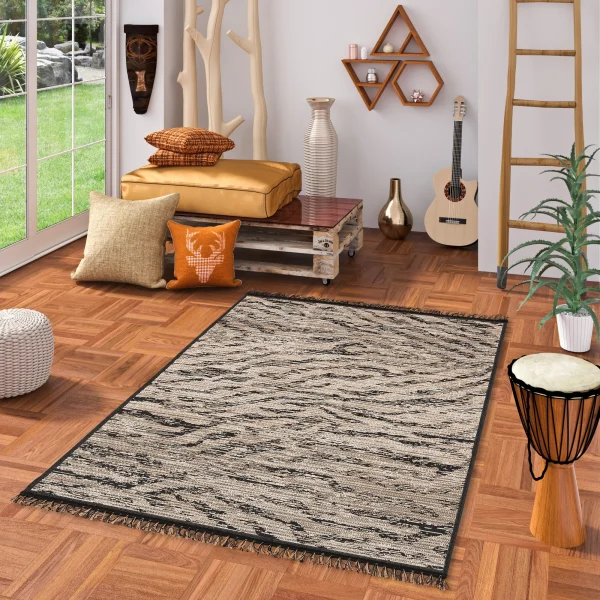 Pergamon Jute Natur Style Teppich Origin Animal Print In Beige 7