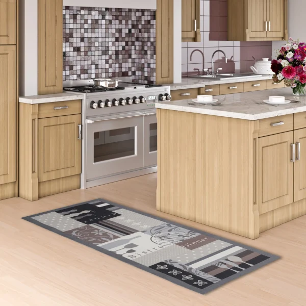 Pergamon Küchenläufer Teppich Trendy Bistro Beige Braun In Braun 6