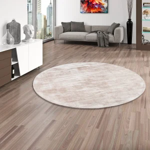 Pergamon Luxus Designer Teppich Roma Rund In Beige 12