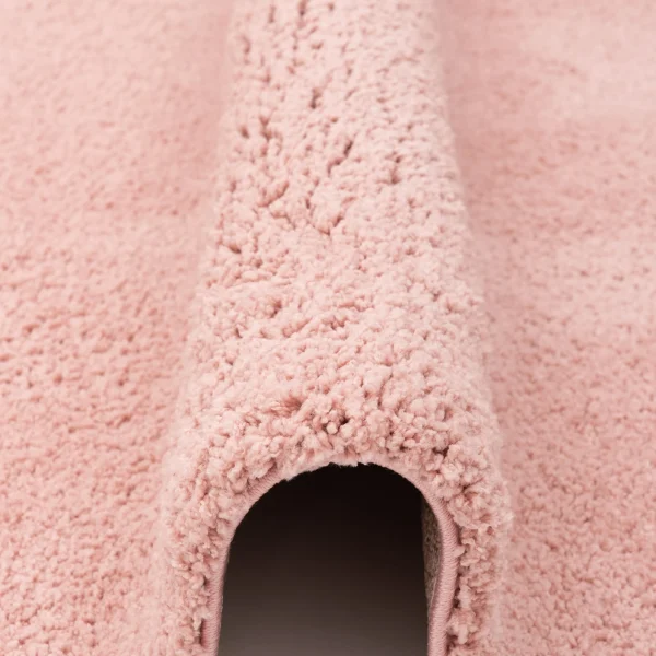 Pergamon Luxus Super Hochflor Shaggy Teppich Luca Rund In Rosa 4