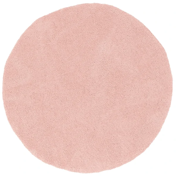 Pergamon Luxus Super Hochflor Shaggy Teppich Luca Rund In Rosa 1