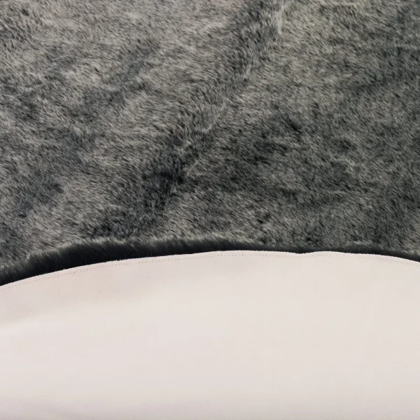 Pergamon Luxus Super Soft Fellteppich Aspen Rund Meliert In Antraciet 5