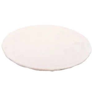 Pergamon Luxus Super Soft Fellteppich Plush Rund In Creme 9