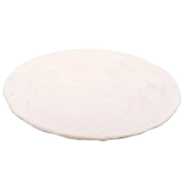 Pergamon Luxus Super Soft Fellteppich Plush Rund In Creme 3