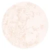 Pergamon Luxus Super Soft Fellteppich Plush Rund In Creme 28