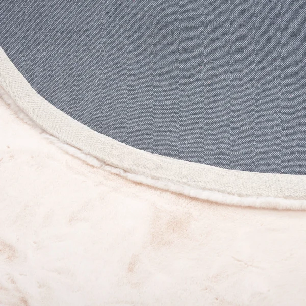 Pergamon Luxus Super Soft Fellteppich Plush Rund In Creme 4