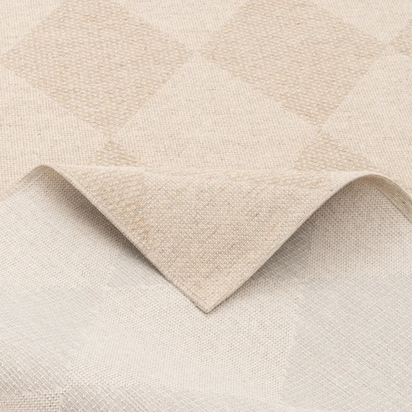 Pergamon Natur Teppich Flachgewebe Casa Rauten In Beige 3