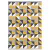 Pergamon Soft-Touch Velours Designer Teppich Canvas Modern In Curry 28