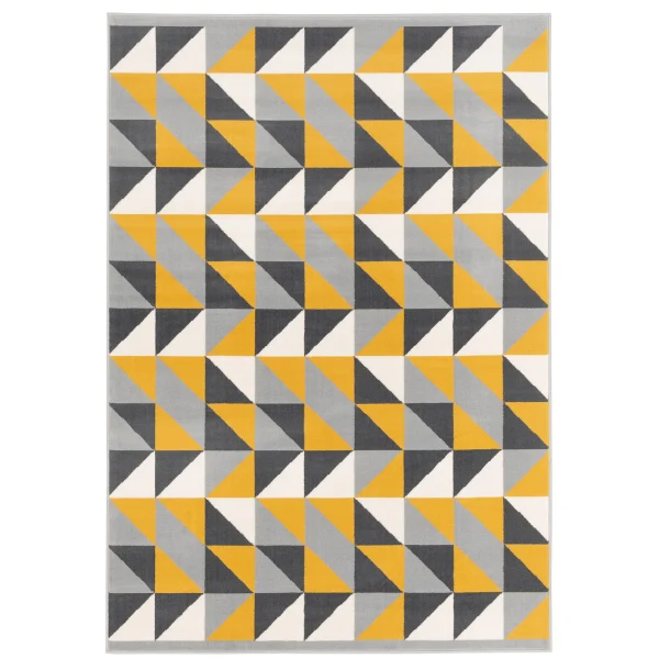 Pergamon Soft-Touch Velours Designer Teppich Canvas Modern In Curry 1