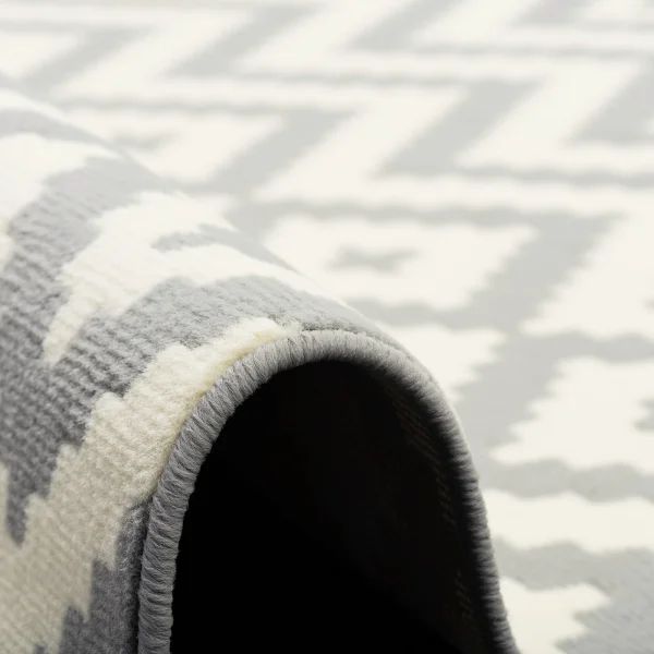 Pergamon Teppich Modern Trendline Rauten In Grijs 4