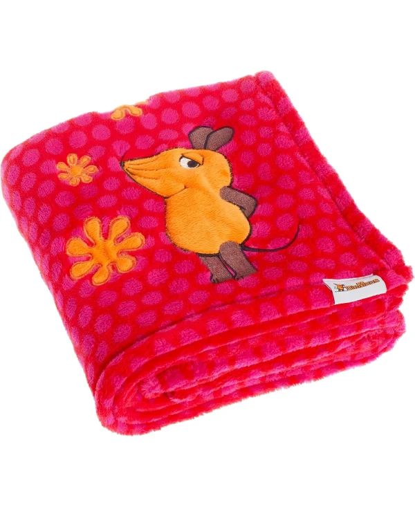 Playshoes Fleece-Decke DIE MAUS In Pink 1