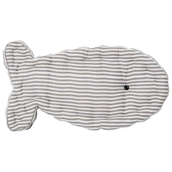 PureDay Deko-Kissen Fisch, Taupe/Weiß 3