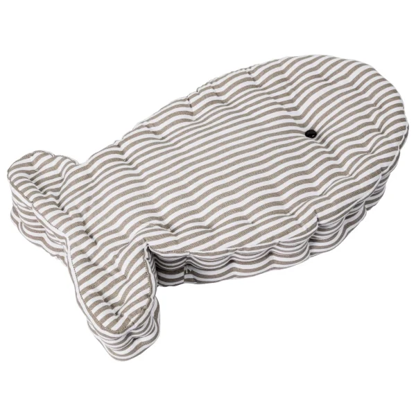 PureDay Deko-Kissen Fisch, Taupe/Weiß 1