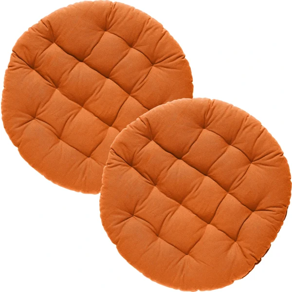 REDBEST Stuhlkissen Rund 2er-Pack In Orange 1