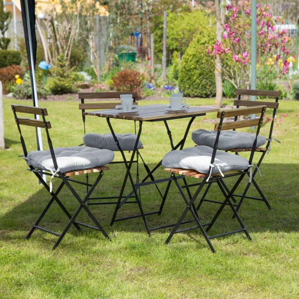 Relaxdays 12x Stuhlkissen In Grau – (B)36 X (T)36 Cm 3