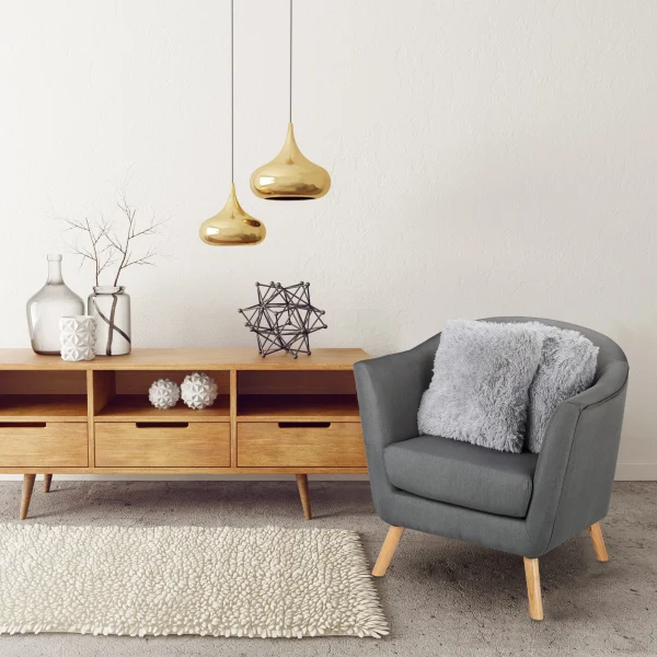 Relaxdays 2 X Kissen In Hellgrau 3