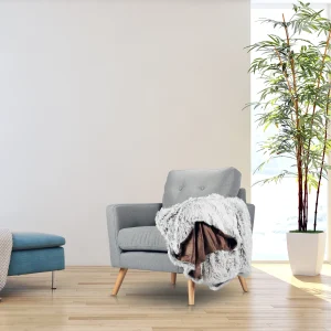 Relaxdays 3 X Felldecke In Weiß/ Grau – 150×200 Cm 11