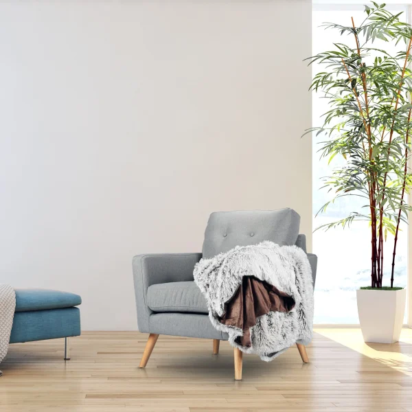 Relaxdays 3 X Felldecke In Weiß/ Grau – 150×200 Cm 3