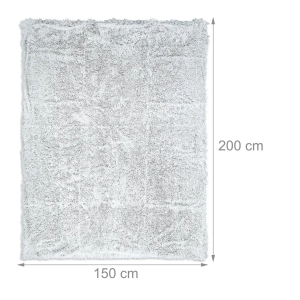 Relaxdays 3 X Felldecke In Weiß/ Grau – 150×200 Cm 5