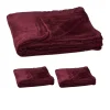 Relaxdays 3x Kuscheldecke In Bordeaux – (B)150 X (T)200 Cm 10