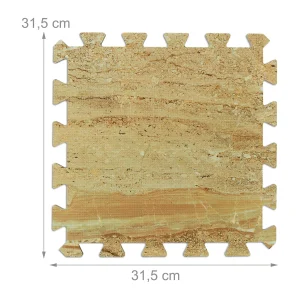 Relaxdays 9er-Set: Bodenschutzmatte In Beige 16