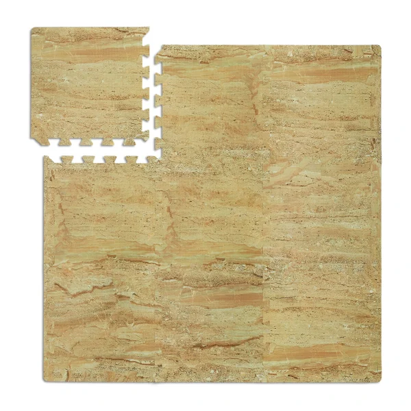 Relaxdays 9er-Set: Bodenschutzmatte In Beige 9