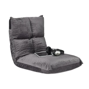 Relaxdays Bodenstuhl In Grau 24