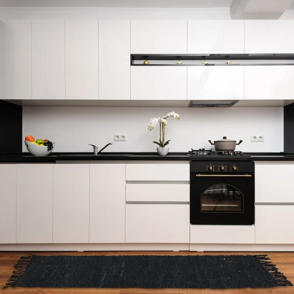 Relaxdays Flickenteppich In Schwarz – 80 X 200 Cm 3