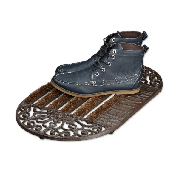 Relaxdays Fußabtreter Welcome In Bronze – (B)65 X (T)37 Cm 8