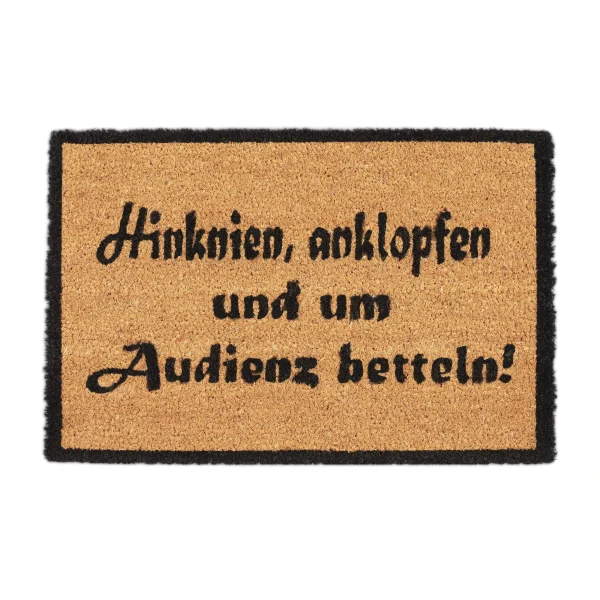 Relaxdays Fußmatte Audienz In Natur/Schwarz – 40 X 60 Cm 1