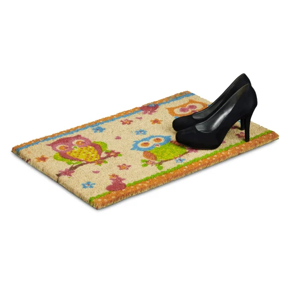 Relaxdays Fußmatte Eulen In Bunt – (B)60 X (T)40 Cm 4